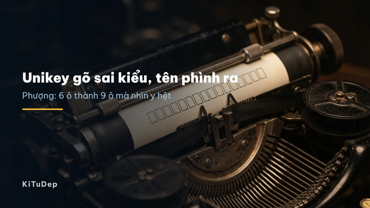 Cận cảnh trục máy đánh chữ với dải giấy in các ô trống đều nhau