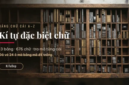 Kí tự đặc biệt chữ — 13 bảng chữ cái A-Z kiểu lạ