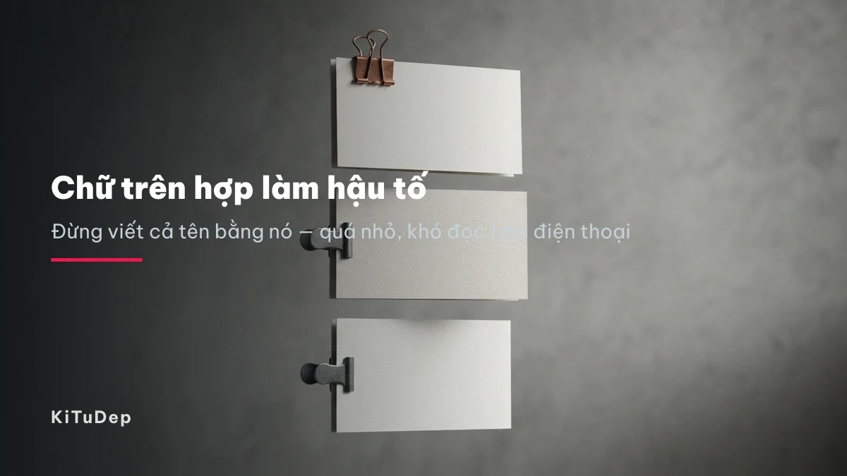 Chọn kiểu chữ nhỏ phù hợp Chữ in hoa nhỏ, chữ trên và chữ dưới dùng vào việc gì