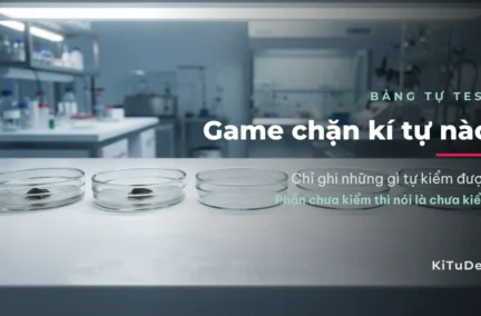 Game chặn kí tự nào — bảng tự test có ghi phiên bản