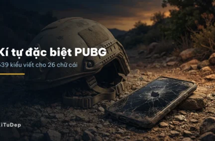 Mũ chiến thuật phủ bụi và màn hình điện thoại nứt trên nền sỏi