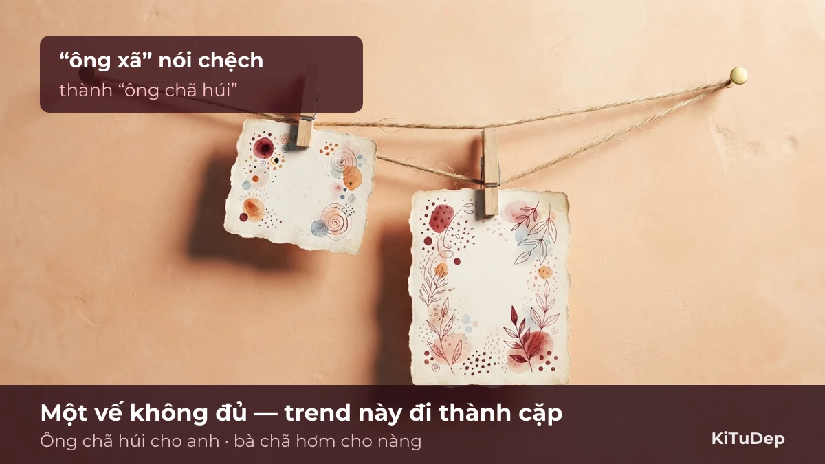 Ông chã húi và bà chã hơm là một cặp tên đôi Tên đôi ông chã húi và bà chã hơm luôn đi thành cặp