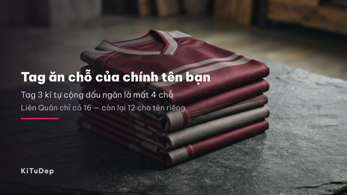 Độ dài tag quân đoàn Tag quân đoàn dài bao nhiêu kí tự thì vừa ô đổi tên