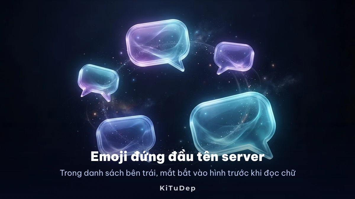 Cách đặt tên server Discord hay Đặt tên server Discord với kí tự đặc biệt và emoji