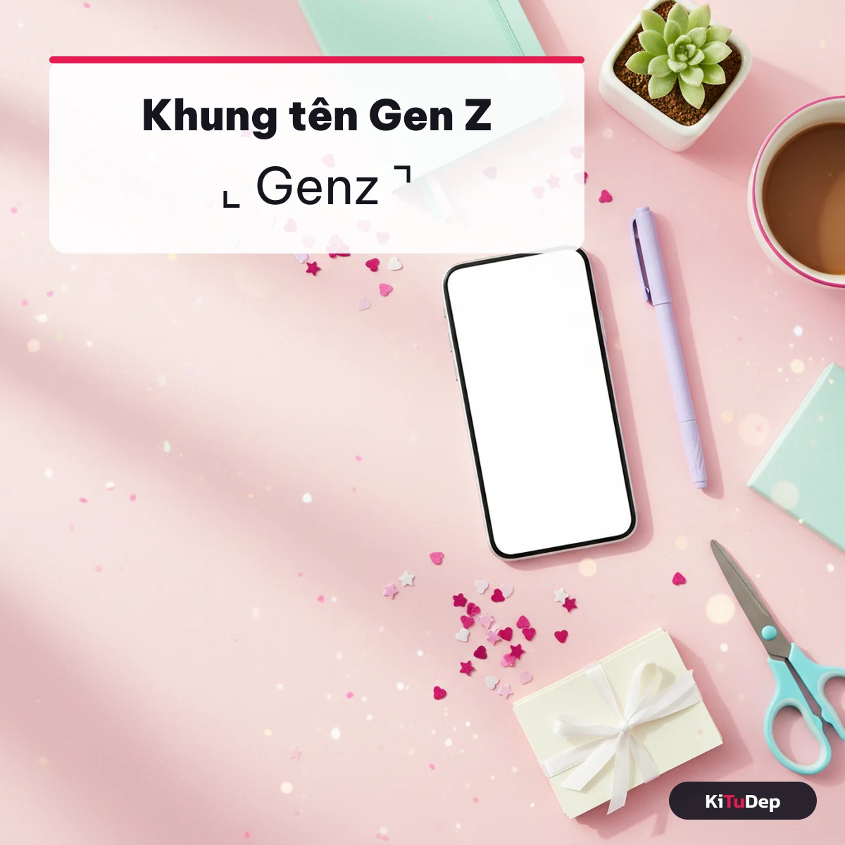 Khung tên và dòng phân cách kiểu Gen Z