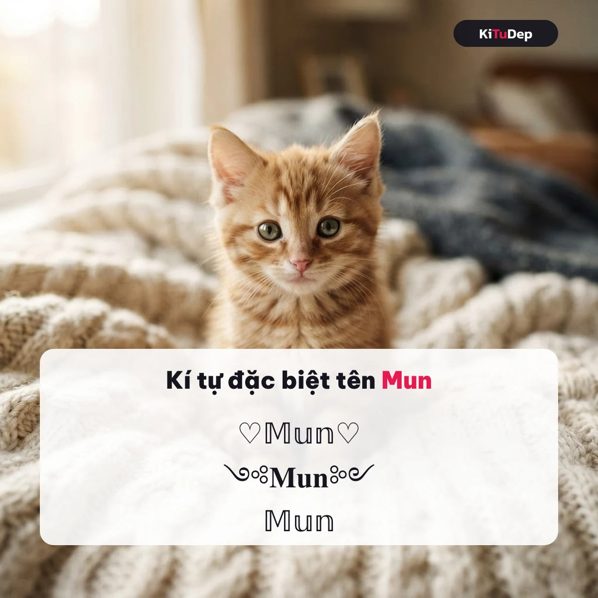 Kí tự đặc biệt tên Mun — mẫu nickname do cộng đồng gửi