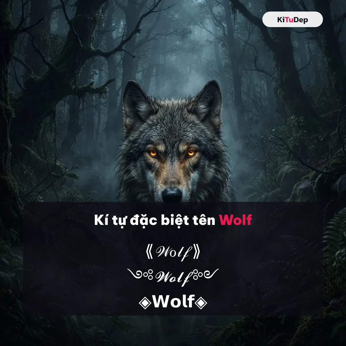 Kí tự đặc biệt tên Wolf — mẫu nickname do cộng đồng gửi