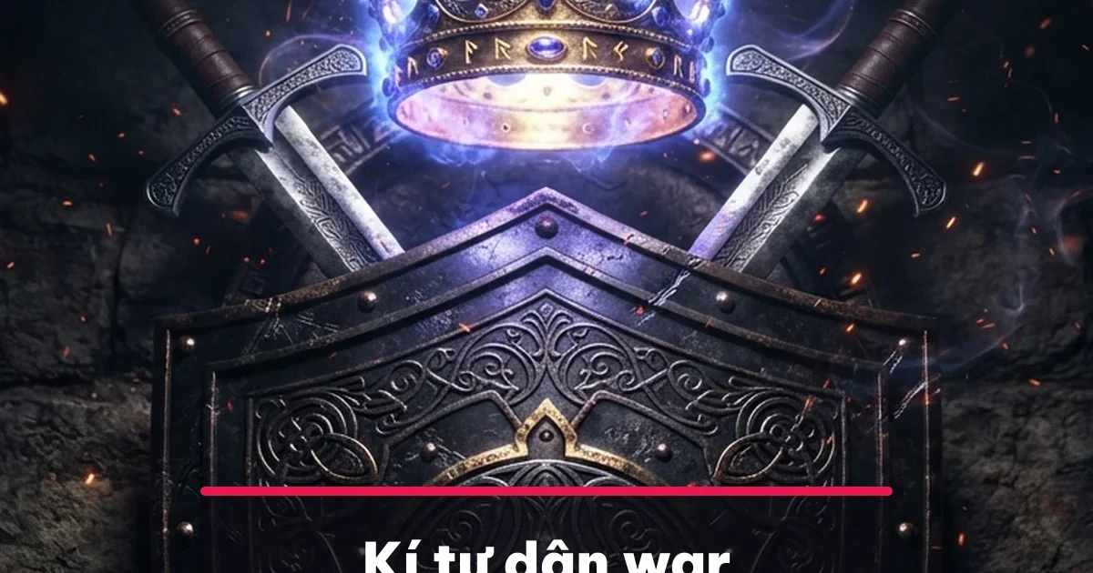 Kí tự dân war ngầu chép 1 chạm cho tên clan