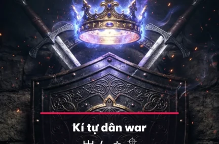 Kí tự dân war ngầu chép 1 chạm cho tên clan