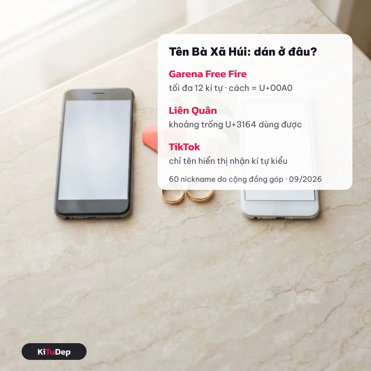 Tên Bà Xã Húi dán vào Garena Free Fire, Liên Quân và tên hiển thị TikTok