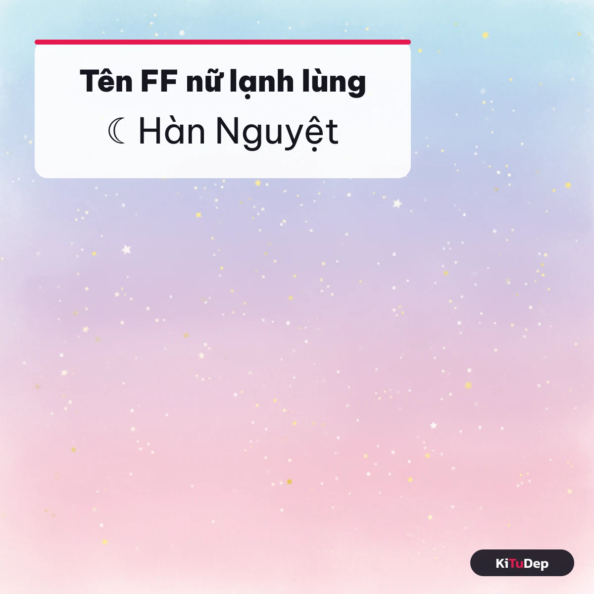 Tên FF hay cho nữ ngầu lạnh lùng