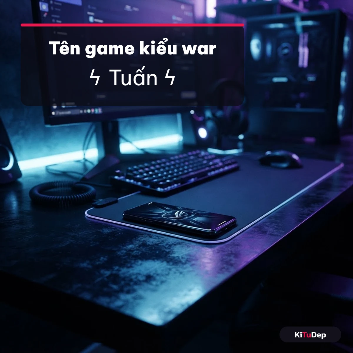 Tên game dân war ngầu với kí hiệu vũ khí