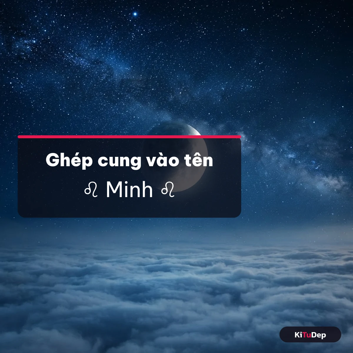 Ghép kí tự cung hoàng đạo vào tên