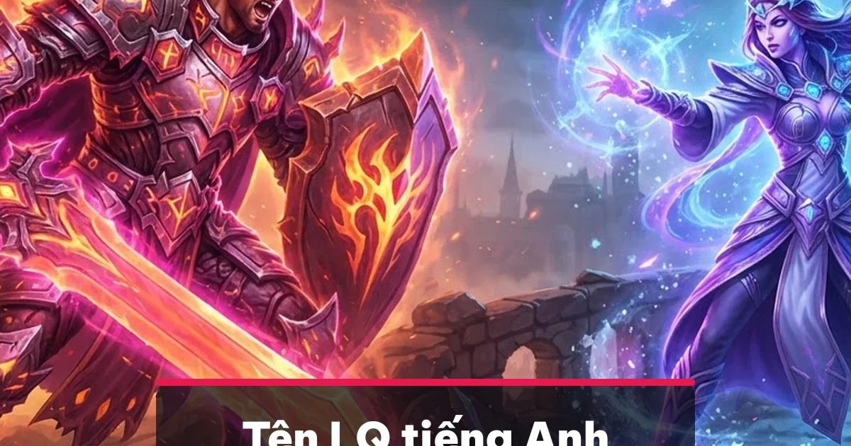 Tên Liên Quân tiếng Anh hay kèm kí tự