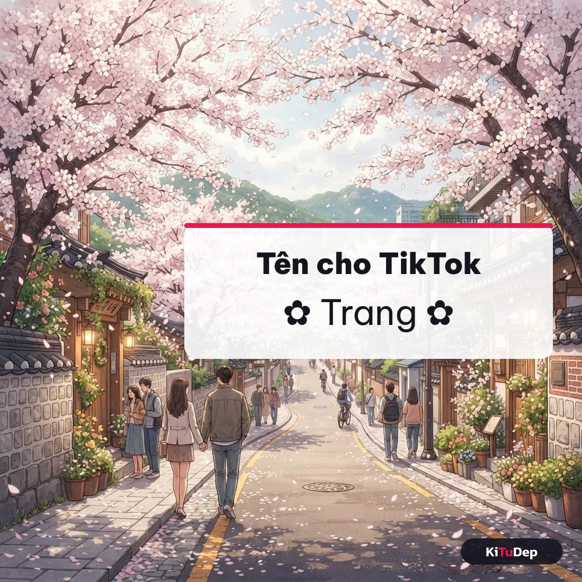 Tên nữ trang trí cho TikTok và Facebook