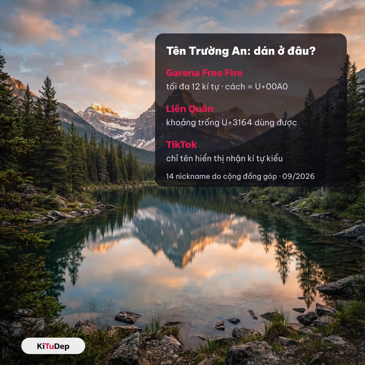 Tên Trường An dán vào Garena Free Fire, Liên Quân và tên hiển thị TikTok
